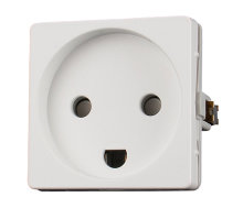 LK FUGA® stikkontakt m/jord uden afbryder hvid